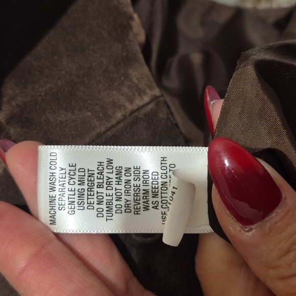 Vintage Cherokee Brown Leather Women's Blazer - Picture 9 of 9